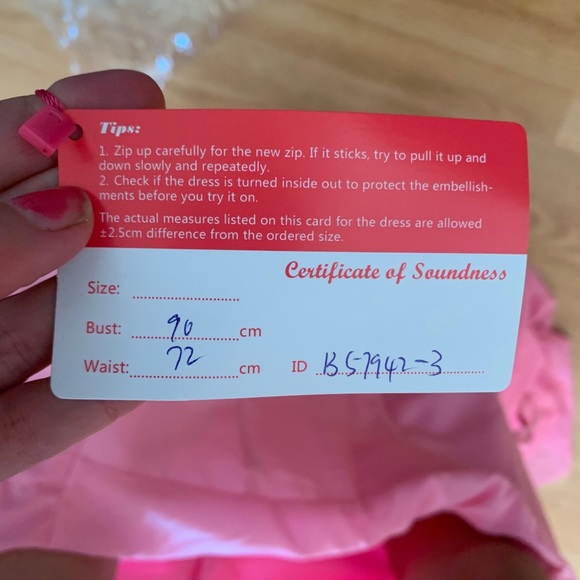 SALE NWT Bridesmaid Dress Pink - Picture 4 of 4